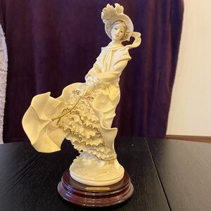 Cream and Brown Dynamic Sculpture Art